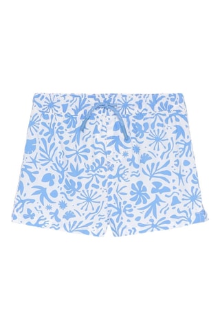 Short de bain - Blanc et ciel