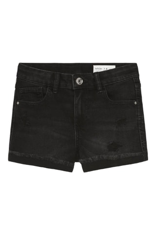 Short en jean - Noir