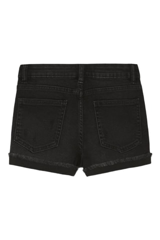 Short en jean - Noir