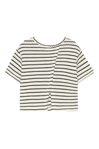 T-shirt - Ecrù e nero