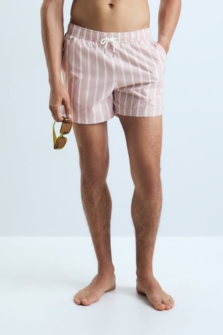 Costume shorts - Rosa e bianco