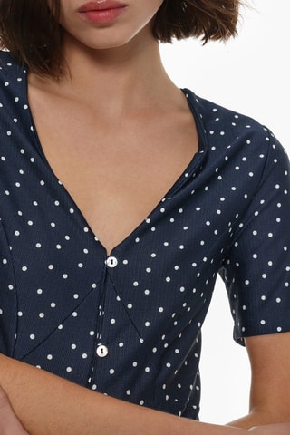 Robe chemise - Bleu marine
