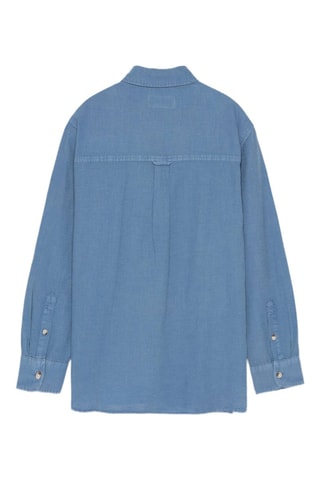 Camicia in lino - Cobalto