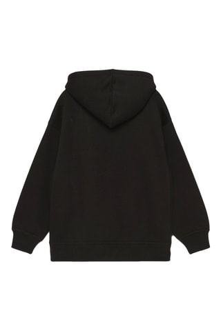 Felpa con cappuccio - Nero