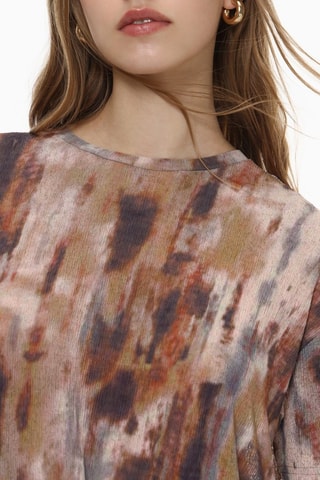 T-shirt tie and dye - Marrone
