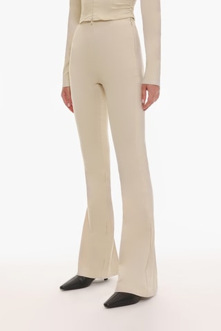 Pantaloni flare - Beige