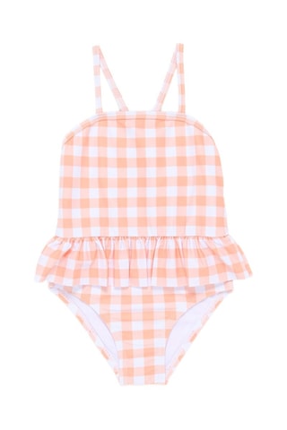 Costume intero - Salmone e bianco