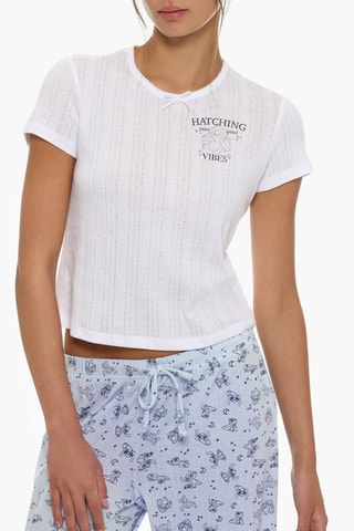 T-shirt Stitch Lilo & Stitch Disney - Bianco