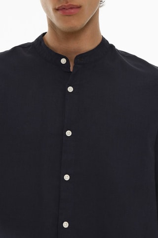 Chemise en lin - Bleu marine