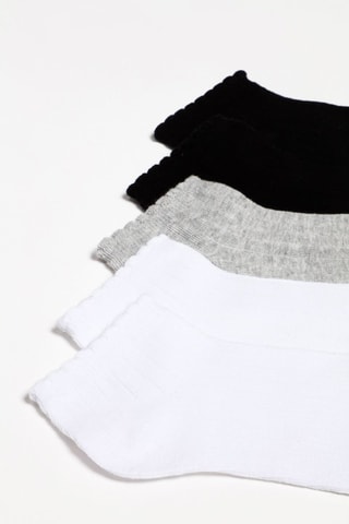 5 paia di calze - Bianco e nero