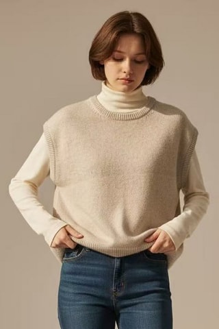 Gilet in lana - Ecrù