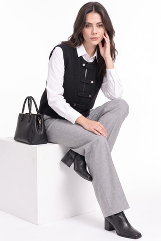 Gilet in lana - Nero