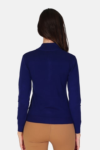 Cardigan in cashmere - Blu scuro
