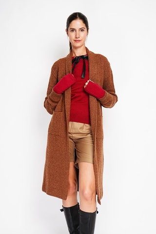 Cardigan lungo - Marrone