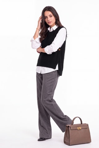 Gilet in lana - Nero
