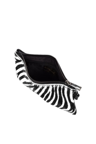 Leren Clutch - Wit en zwart