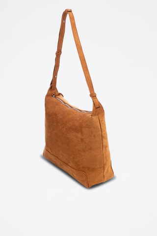 Nubuck Schoudertas Atella - Bruin - Bruin