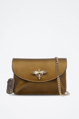 Leren Clutch Aquilonia - Mosterdgeel