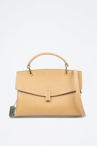 Leren Handtas - Taupe