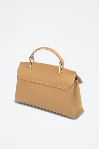 Leren Handtas - Taupe