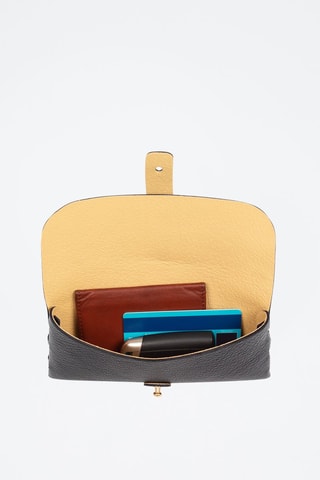 Leren Clutch Argelato - Zwart