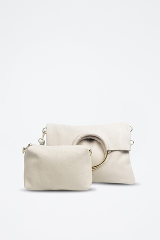 Leren Schoudertas Bertinoro - Beige