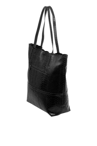 Nubuck Shopper Zwart - Zwart