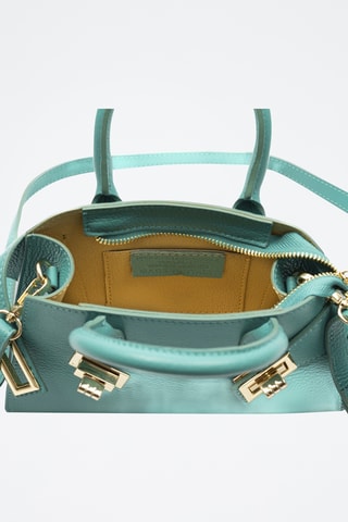 Leren Handtas Bernalda - Turquoise