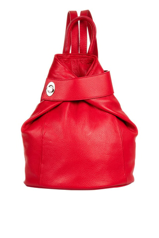 Leren Rugtas - Rood
