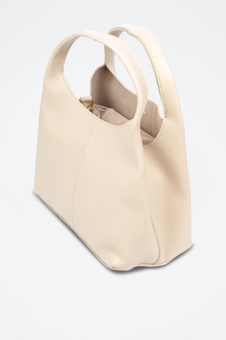 Leren Handtas en Clutch Barasso - Beige