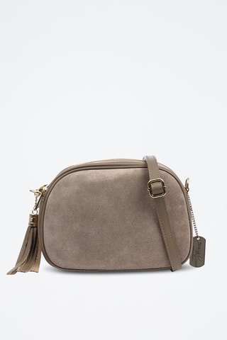 Leren Schoudertas Aliminusa - Taupe