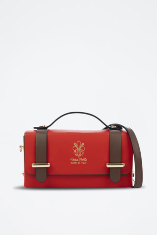 Leren Schoudertas - Rood
