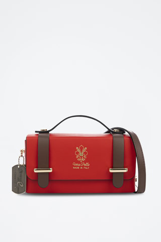 Leren Schoudertas - Rood