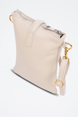 Leren Schoudertas - Beige