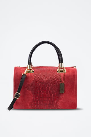 Suèdeleren Handtas - Rood