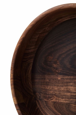 Vajilla para ensalada de madera de sisu Kora - 25 cm