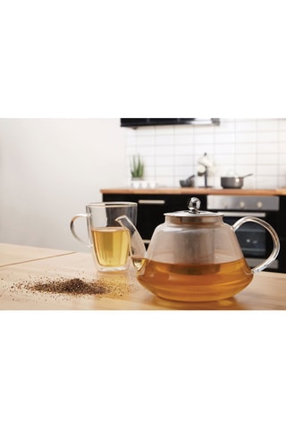 Tetera de vidrio de borosilicato y acero inoxidable - 1,2 l