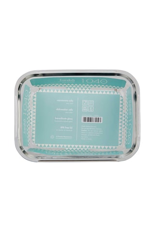 Contenitore salvafreschezza in vetro borosilicato con coperchio in silicone - 1 l