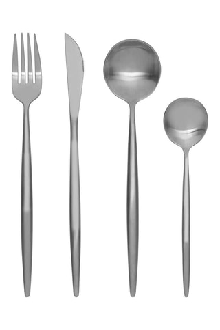 Cubertería de acero inoxidable Modern Retro Cutlery - 16 piezas