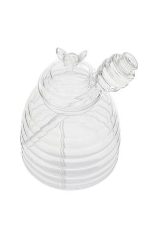 Barattolo per miele con cucchiaio in vetro - 400 ml