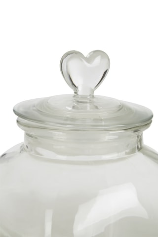 Barattolo con coperchio in vetro Valentine - 16 x 31 cm