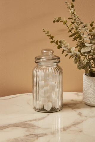 Barattolo con coperchio in vetro 1300 ml