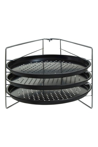 Supporto per pizza antiaderente 3 livelli - 32 x 20 cm