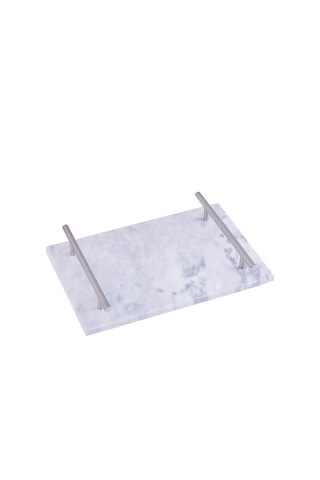 Bandeja de mármol con asas - 30 x 20 cm