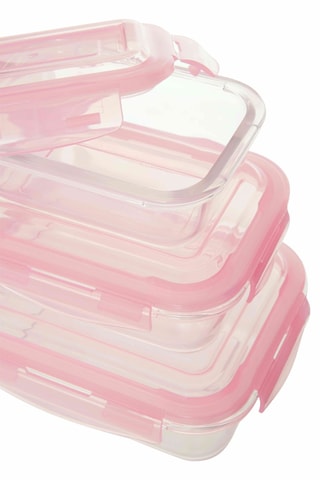 3 contenitori salvafreschezza in vetro Freska - 370, 640 e 1040 ml