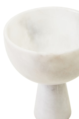 Bol decorativo con pie de mármol - 16 cm