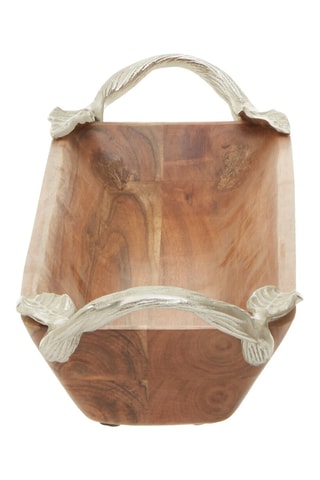 Fuente para servir de madera de acacia­ - 54 x 9 x 14 cm