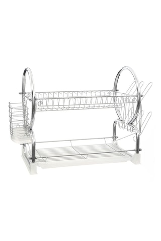 Escurreplatos de acero inoxidable - 56 x 39 x 25 cm