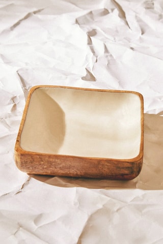 Bol de madera de mango - 18 x 5 x 18 cm