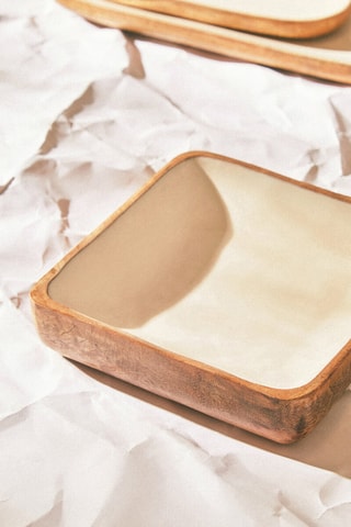 Bol de madera de mango - 18 x 5 x 18 cm